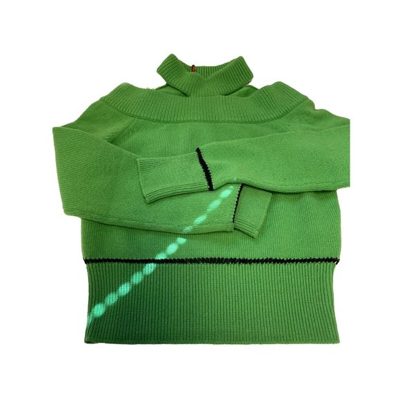 Alexander McQueen Halterneck Sweatshirt Green Sweater XS Top NEW - Picture 8 of 13